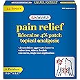 A+Health Lidocaine Patch, 24-Hour Pain Relief, 4% Lidocaine, Made in USA, 6 Count