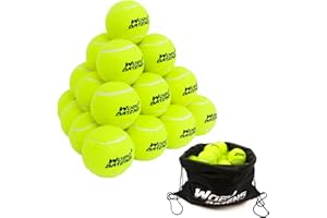 WOED BATENS 24 48 Packs Tennis Ball Premium Tennis Balls for Training, Tennis Balls for Dogs Include Carrying Bag(Yellow, Durable High Elastic)