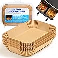 Air Fryer Liners Disposable for Ninja Airfryer: 125pcs 8.7x5.5" Rectangle Parchment Paper for Air Fryer Dual Basket Ninja DZ201 DZ401 Foodi 8Qt and Above Air Fryer liner Accessories