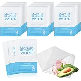 Gisdo 50 Pack Individual Makeup Remover Wipes Bulk | Individually Wrapped Face Cleansing Wipes, Travel Makeup Remover Cloth for Travel, Hotel Skin Care(Blue)