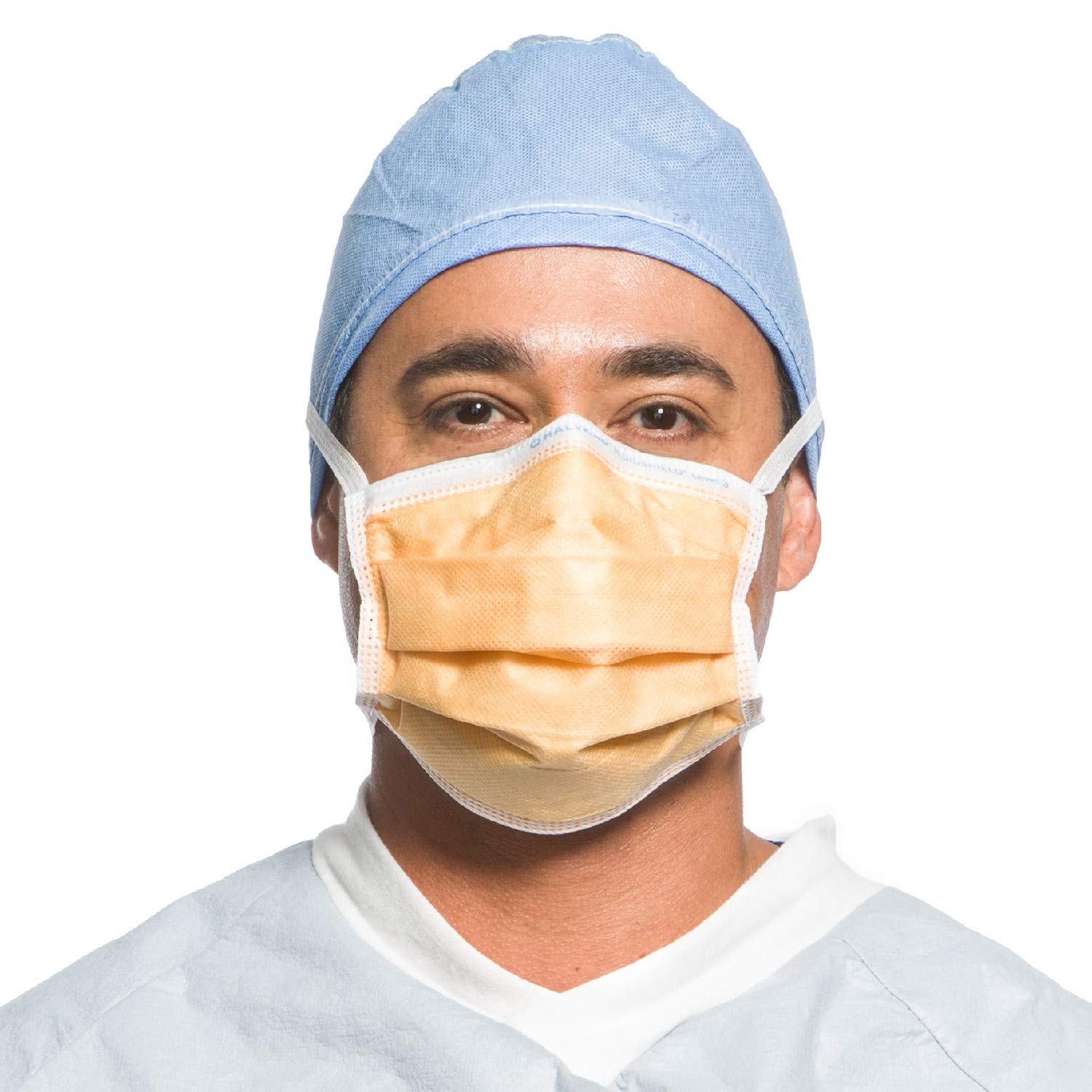 A2733 Surgical Mask, Pleated with Earloops, Wraparound