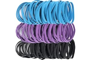 AMUU Rubber Bands Size 64 3Colors 0.5lb #64 Purple Blue Black For Office Supply Home File Folders Strong Elastic
