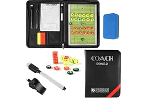 Pure Vie Magnetic Soccer Coaching Tactics Board, Portable Soccer Clipboard for Coaches Soccer Dry Erase Whiteboard Strategy Tactical Blackboard Football Coach Board with Player Markers, Pen and Eraser