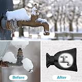 OFFCUP Outdoor Tap Cover 1 Pack Large Insulated Winter Faucet Protector Black view 7