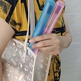 Mebamce 4pc Toothbrush Case Travel Holder Storage Pink Blue Green White Plastic view 5