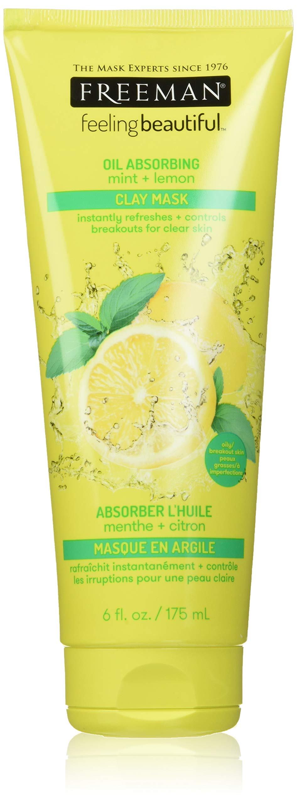 Freeman Feeling Beautiful Mint and Lemon Clay Mask 175 millilitres