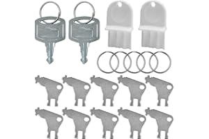 AYWFEY Toilet Tissue & Soap Dispenser Key Set,14 Pcs Universal Paper Towel Dispenser Key, Replacement Key Compatible for Georgia Pacific, Mellbree,Tork SCA Toilet Paper & Soap Dispensers or Other Brands