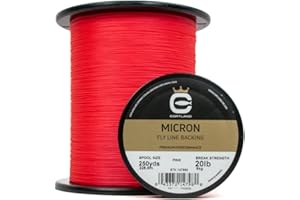 CORTLAND Micron Durable Tight Round Braid Smooth Low-Friction Finish Stretch-Resistant Virtually Tangle-Free Fly Line Backing for Freshwater & Saltwater