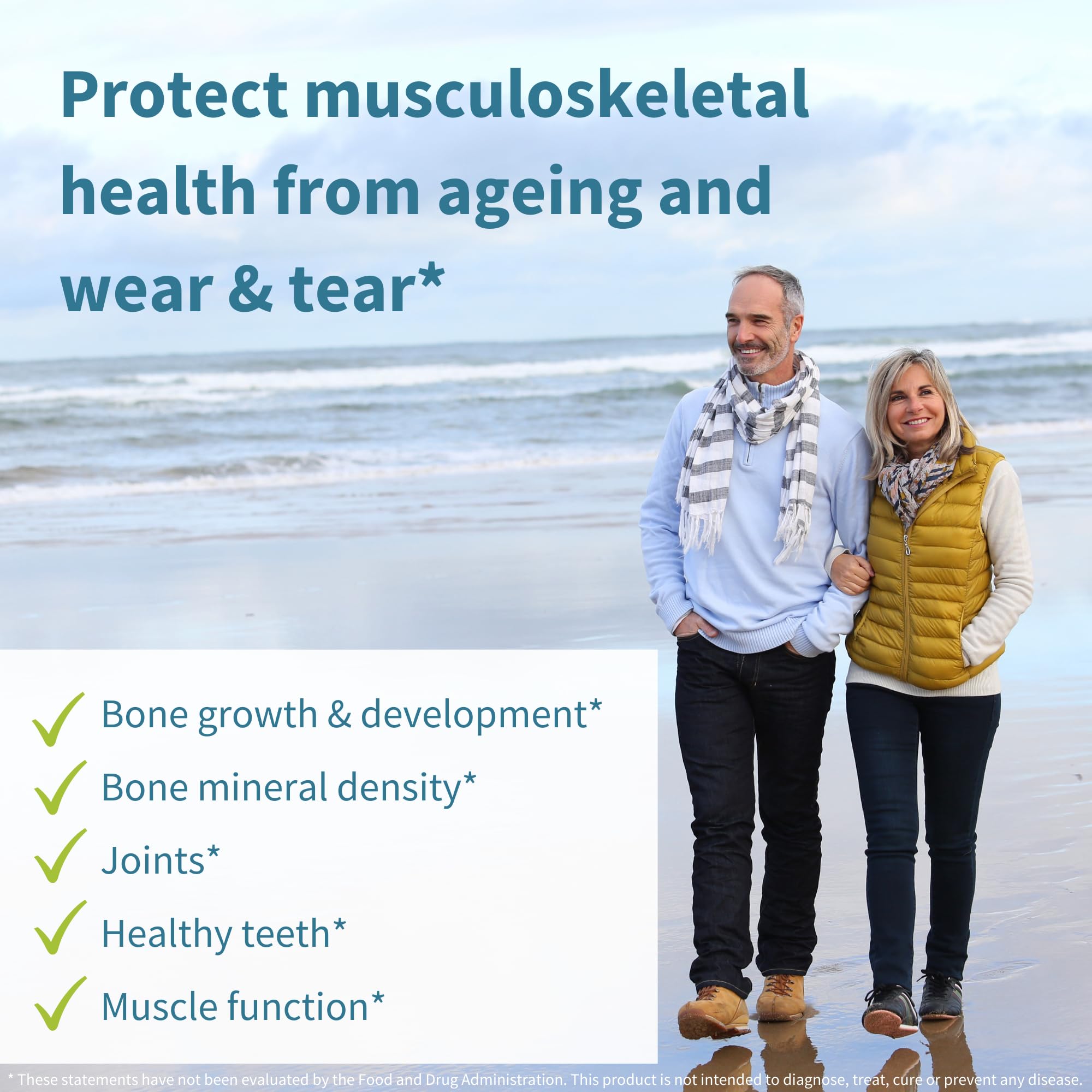 Igennus Algae Calcium & Magnesium Supplement, Plant Based, High Absorption, K2 & D3, Non-GMO Red Algae Mineral Complex for Bone & Teeth Support, for Women and Men, with Boron, Vegan, 60 Tablets