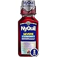 Vicks NyQuil Severe Cold & Flu Nighttime Relief Berry Flavor Liquid 8 Fl Oz