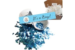 AYHUHRA Pregnancy Announcements for Family,Baby Pregnancy Announcement for Dad Husband Best Friend,Unique Gender Reveal Ideas,Announcement for New Baby With Blue Sequins