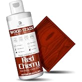 Red Cherry Wood Stain, 8.5oz Water Based Wood Stain, Matte Wooden Fast Drying Curing for Indoor &amp; Outdoor Wooden Furniture, Door, Window, Paneling, Wardrobe, Cabinet Low Odor Non-Toxic &amp; Long Lasting