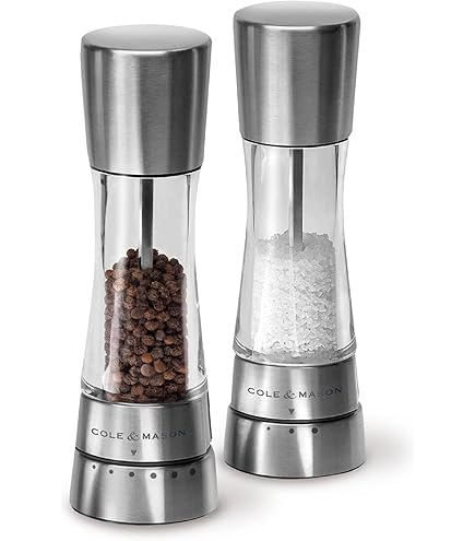 Amazon.com: Cole & Mason Derwent Salt & Pepper Grinder Set - Salt