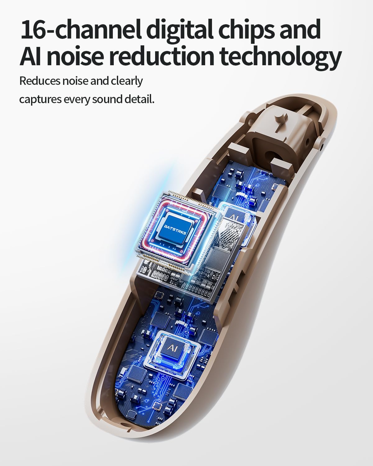 Hearing Aids for Seniors&Adults BATSTRKS OTC Rechargeable Design ITE Not Hearing Amplifiers with Intelligent Noise Reduction Volume Control Comfort Invisible Portable Charging Case for Hearing Loss