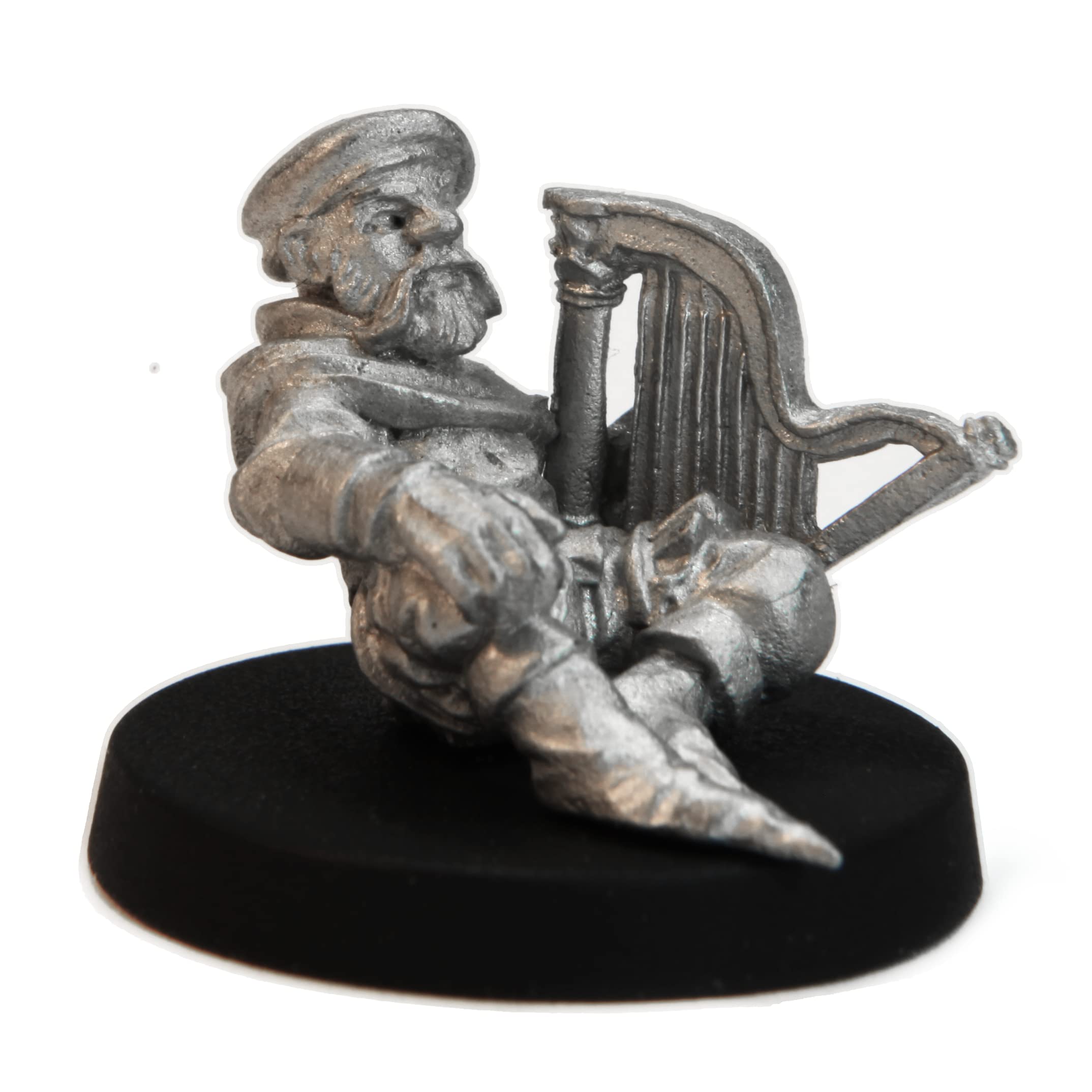 Stonehaven Male Dwarven Musician Miniature Figure (for 28mm Scale Table Top War Games) - Made in US