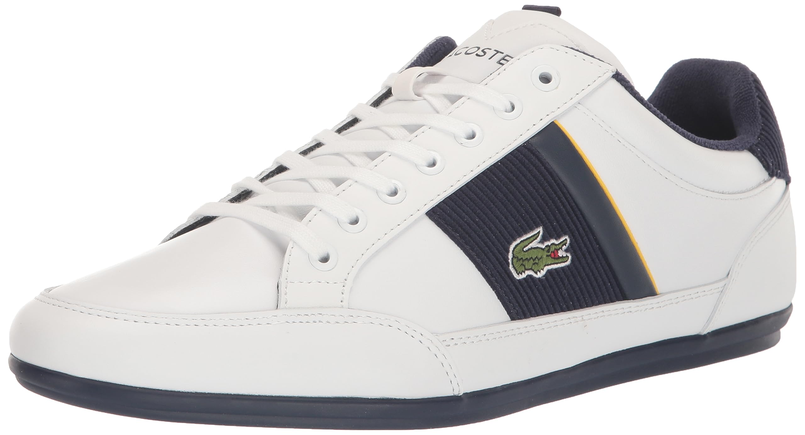 Lacoste Mens Chaymon Sneakers, Wht/NVY, 10 Image
