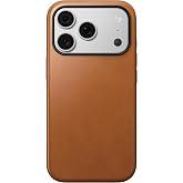 NOMAD Modern Horween Leather Case for iPhone 18 Pro Max Saddle | iPhone 18 Pro Max Leather Case Magsafe, iPhone 18 Pro Max Cover MagSafe Compatible 8ft Drop Protection