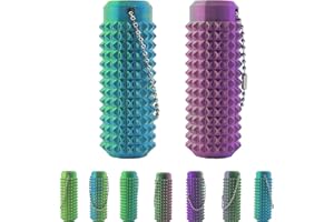 2 Pacs Little Ouchies Pain Fidget,Pain Stim Fidget Toy for Adults, Hard Spiky Fidget Massage Keychain for Stress Reduction and Focus,Novelty Easter Gifts for Friends-Anquely Venting Key Pendant