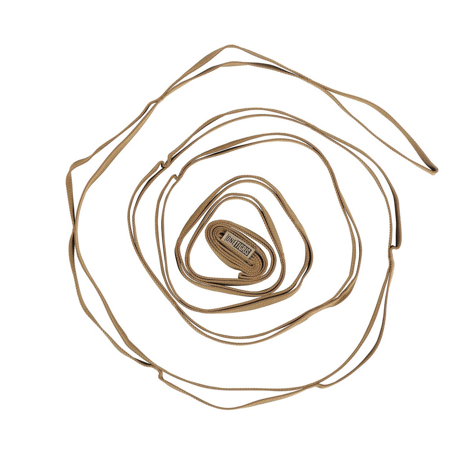 OneTigris Camping Lanyard 10ft with 19 Loops, Heavy Duty Versatile Campsite Storage Strap for Travel Bushcraft Backpacking Hiking Tent RV Trailer Hanging Gear