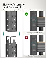 SONGMICS 5-Tier Steel Shelving Unit 60 x 120 x 200 cm Grey GLR060G01 view 5