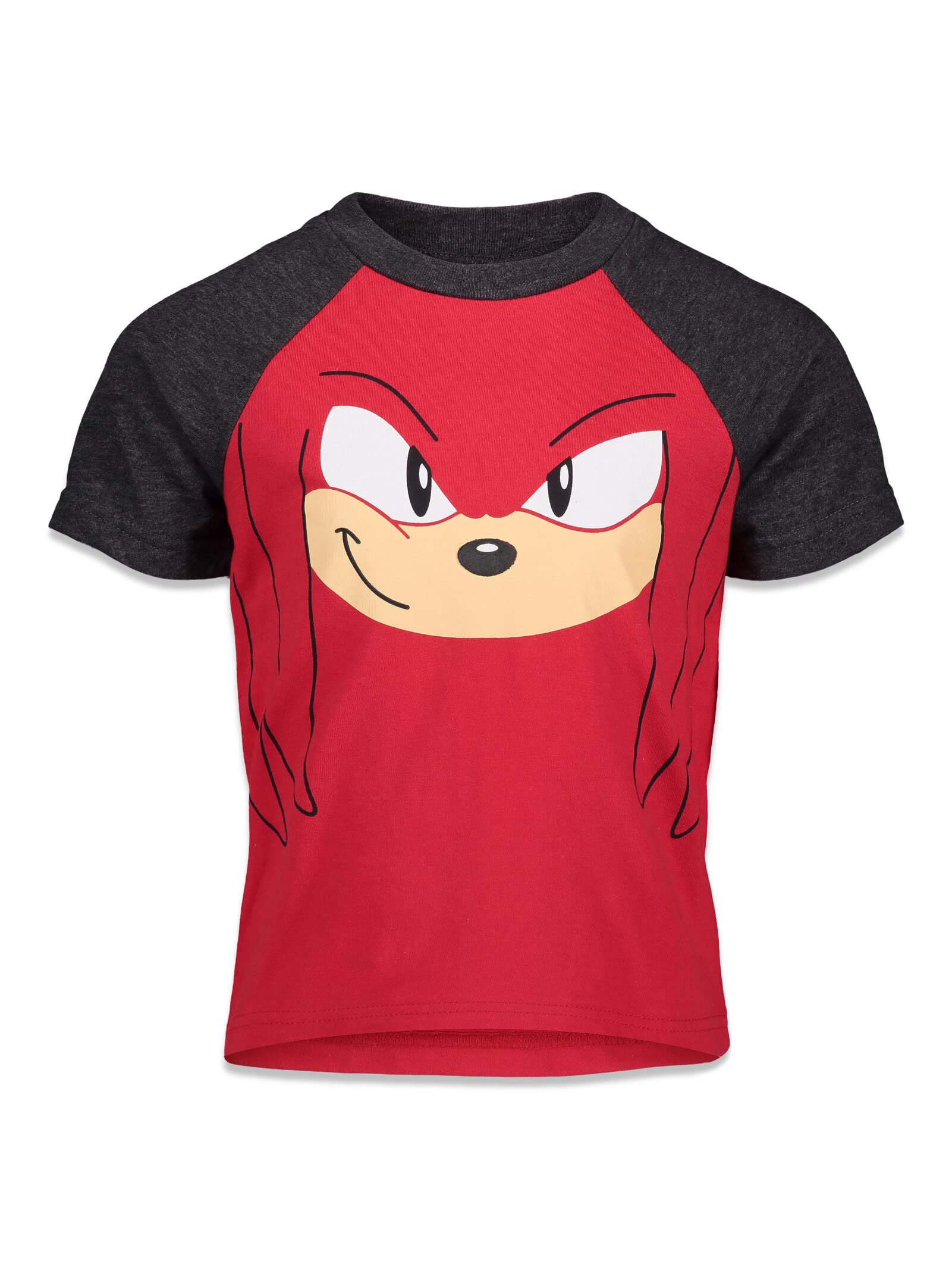 SEGA Sonic The Hedgehog 3 Pack Raglan T-Shirts Toddler to Big Kid Sizes (2T - 18-20)