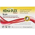 Natures Plus Hema-Plex Iron - 30 Slow-Release Tablets - 85 mg Chelated Iron - Total Blood Health - with Vitamin C & Bioflavonoids - Non GMO, Vegetarian & Gluten Free - 30 Servings