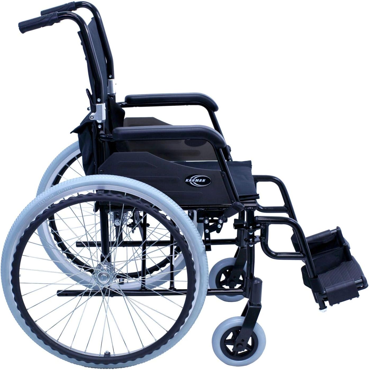 Karman 24 pounds LT-980 Ultra Lightweight Wheelchair Black: Health & Personal Care