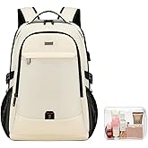 DUSLANG 17 Inch Laptop Backpack for Travel Water Resistant College Backpack for Women Laptop Bag with USB Charging Port and C