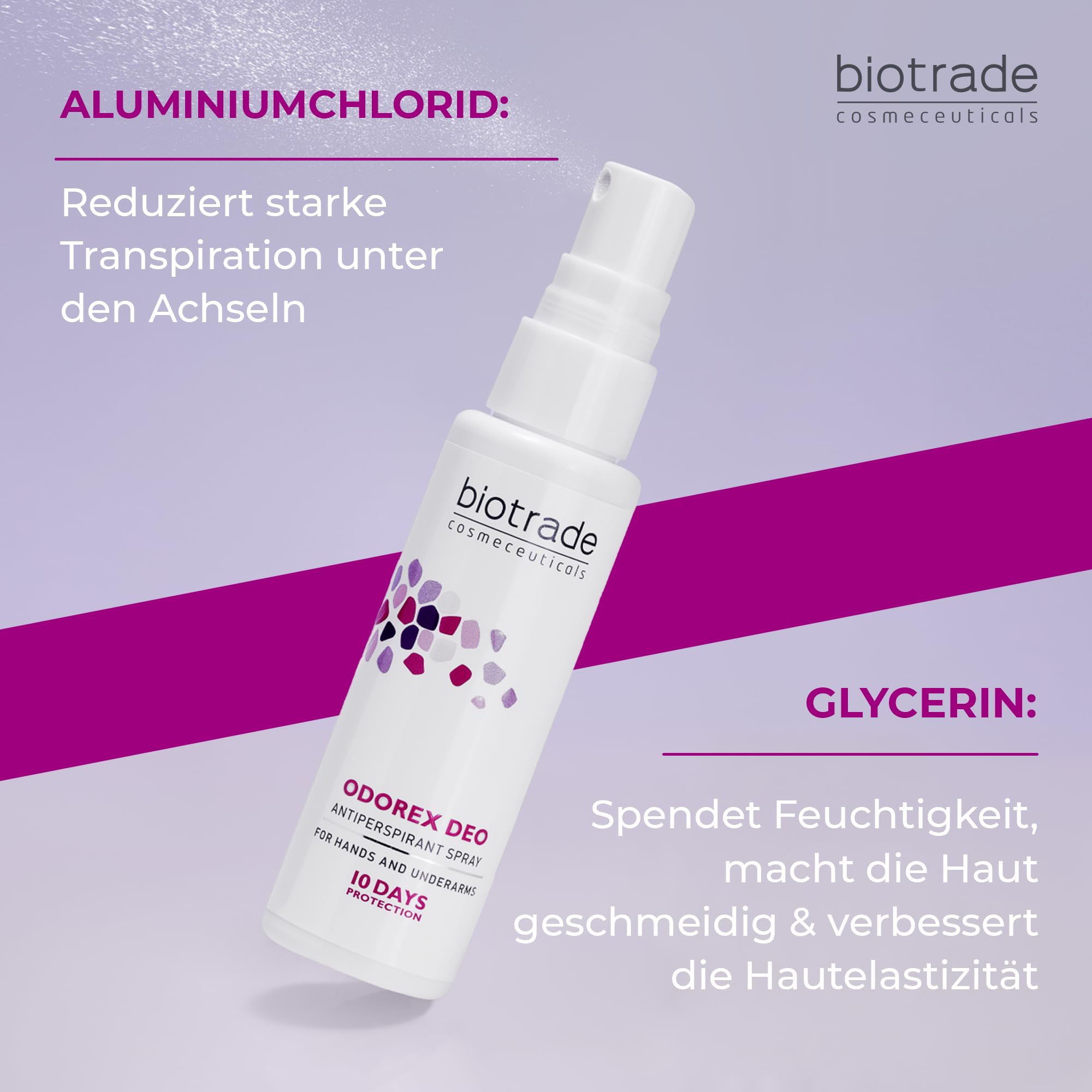 Biotrade Odorex Deo Antitranspirant-Spray für Hände & Achseln – Anti-Schweiß-Spray mit 10–14 Tagen Schutz bei starker Schweißneigung & Geruchskontrolle – 40 ml 6