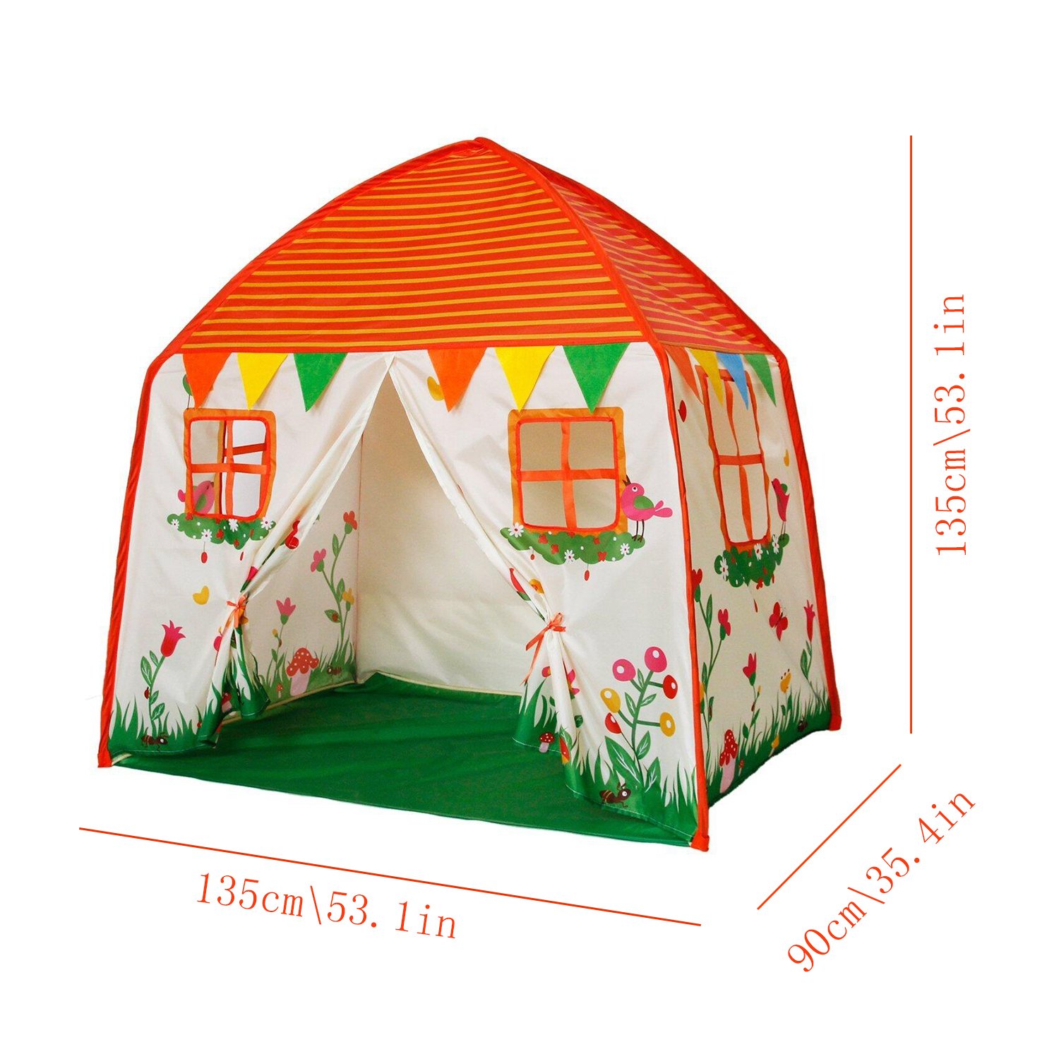 Homfu Kids Tent Playhouse For Children To Play Indoor Garden and Outdoors