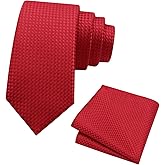 Mantieqingway Boys Tie Sets Solid Color Neckties for Boy Kids Self Ties with Pocket Square Formal Wedding Church Graduation