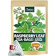 TeeLux Raspberry Leaf Tea Bags, 2g/bag, Natural Red Raspberry Leaf Herbal Tea, Mild & Smooth Taste, Caffeine Free, 60 Count
