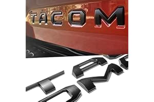 JUSHACHENGTA Tailgate Insert Letters Compatible with 2016-2023 Tacoma 3D Emblems Accessories with Strong Adhesive (Black)