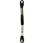 DMC 117-3371 Mouline Stranded Cotton Six Strand Embroidery Floss Thread, Black Brown, 8.7-Yard