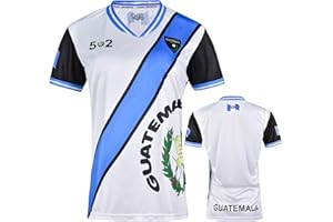 fox & fury Women's Guatemala Soccer Shirt Soccer Jersey - Sleek Ribbed Collar and Ribbed Sleeves