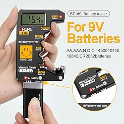 ANENG BT189 Battery Tester for AAA,AA,C,D,9V,F,6F22