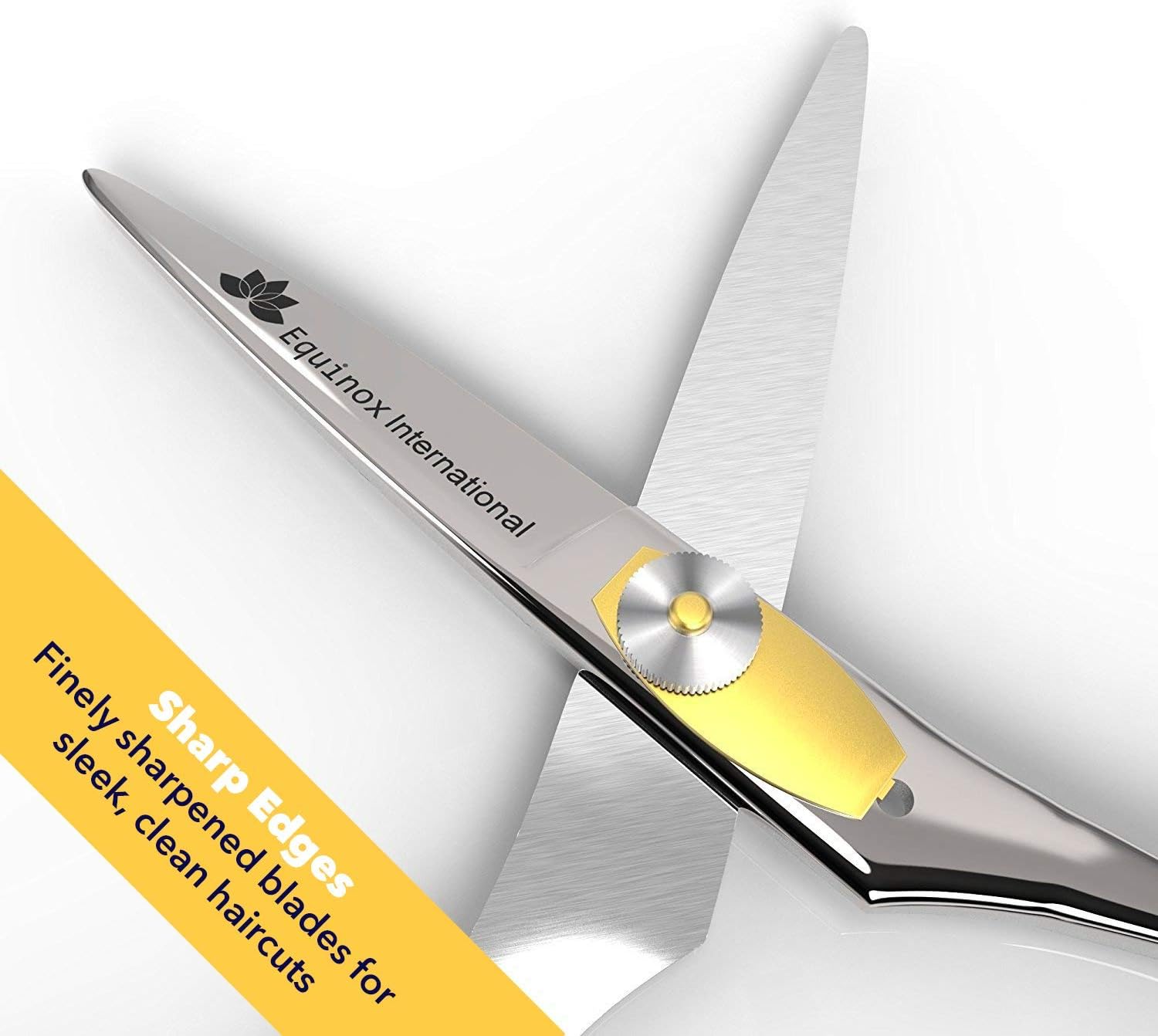 Equinox Professional Razor Edge Series - Hair Cutting and Thinning/Texturizing Scissors/Shears Set - 6.5 Inches - Stainless Steel: Health & Personal Care