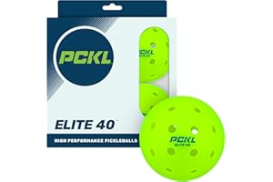 PCKL Elite 40 Pickleball Balls Cold Weather Rated | Tournament and Competition Ball | 4 Pack of Balls | 50 Pack | 100 Bulk Pack | USA Pickleball Approved