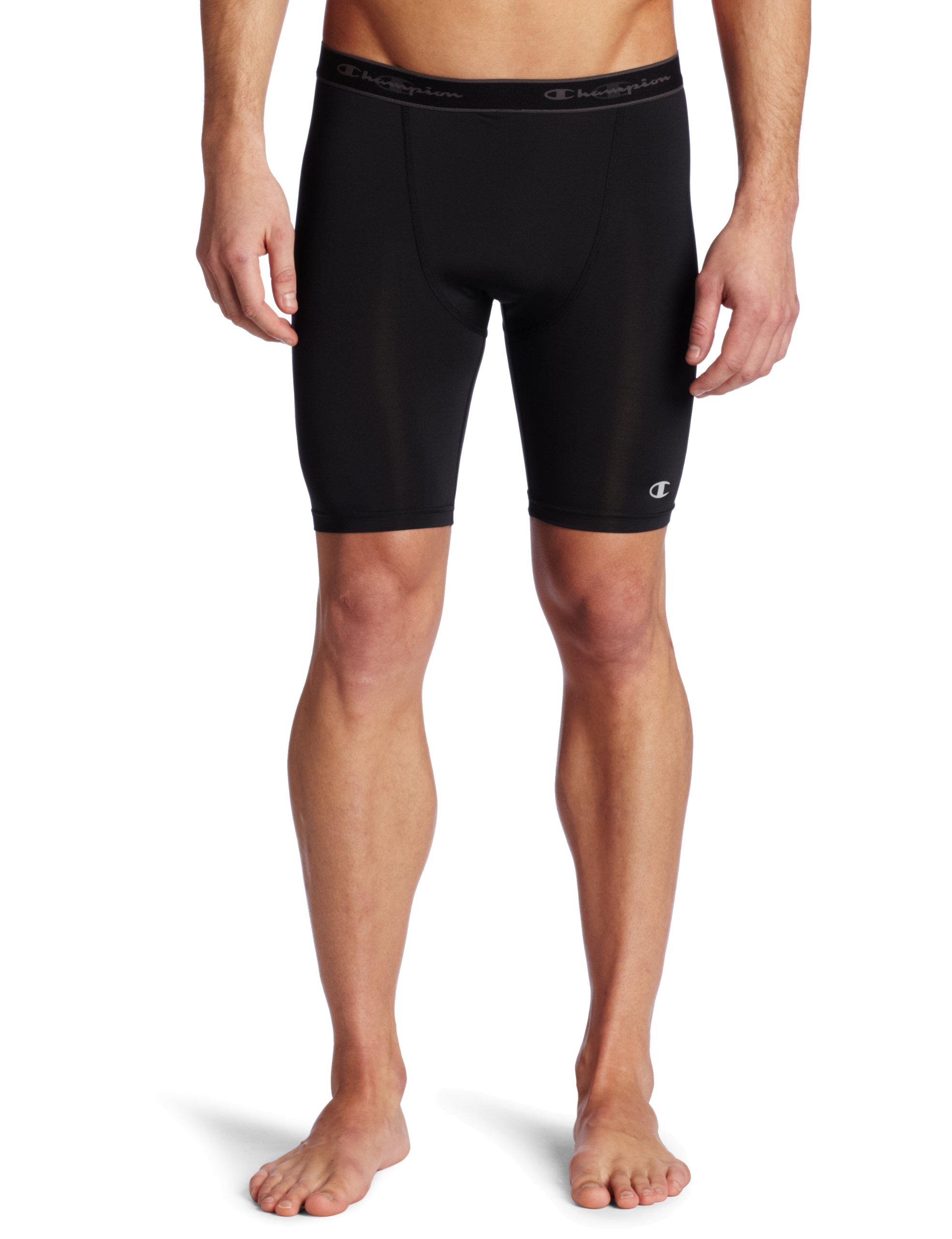 Galleon Champion Men's Compression 6 Inch Inseam Short,Black,XLarge