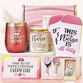 MAYICIVO Nurse Gifts for Women Female, School Nurses Christmas Gifts, RN Nurses Appreciation Gift Nurse Practitioner Nursing Student Graduation Retirement Gift Basket w/Wine Tumbler