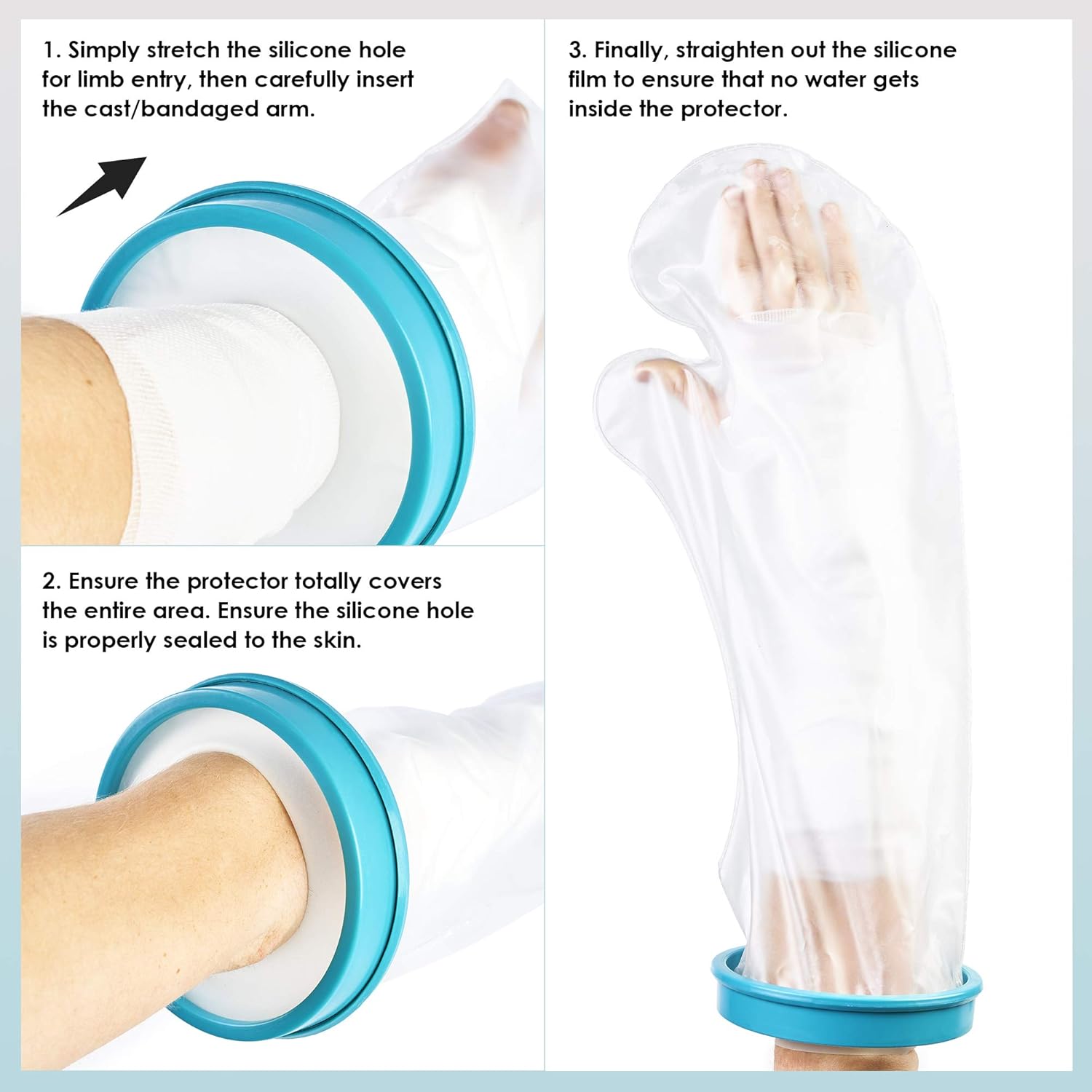 Arm Waterproof Cast Protector Cast Cover Shower Dressing Protector