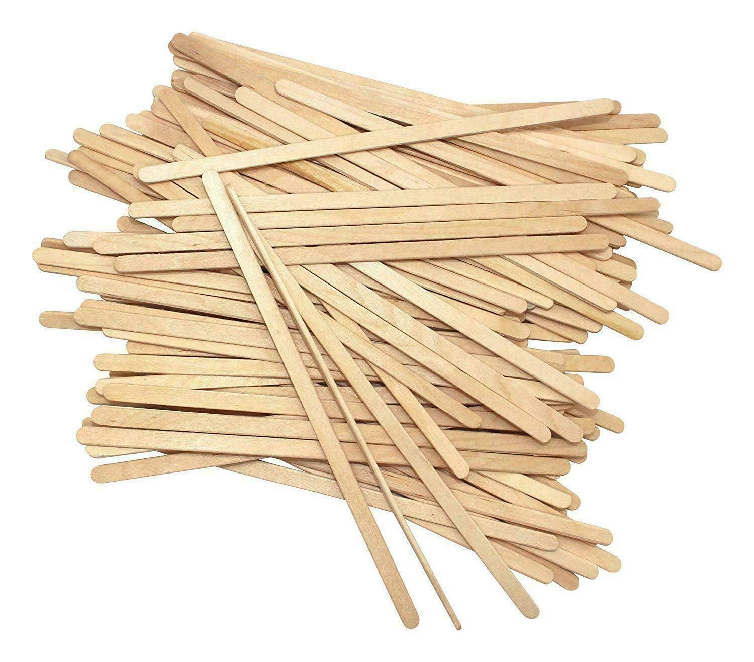 Disposable Birchwood Tea Wood Coffee Stir Sticks Wooden Stirrers (100 Pcs(140x5x1mm))