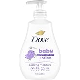 Baby Dove Sensitive Skin Care Baby Lotion Calming Moisture 13 oz | For a Soothing Scented Lotion Hypoallergenic and Dermatologist-Tested