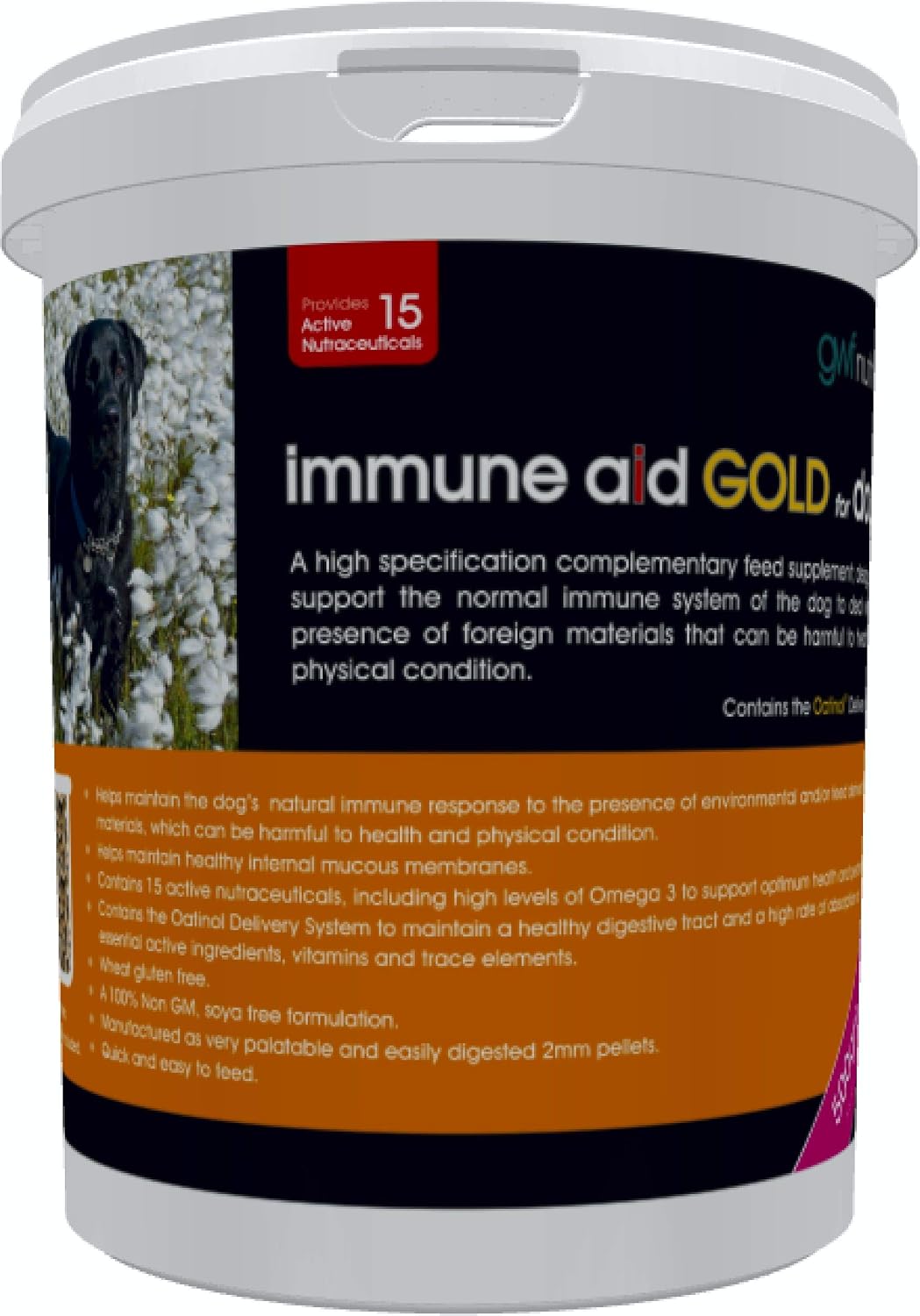 GWF Nutrition Immune Aid Gold For Dogs 500 gm, Clear