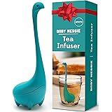 OTOTO Baby Nessie Loose Leaf Tea Infuser (Turquoise) - Cute Tea Infuser Strainer with Steeping Spoon - Cute Tea Gifts - Long