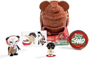 Ryan's World Island Adventures Mystery Mini Tiki Egg - New Tropical Adventure for Ryan and his Fans - Contains a Mystery Figure, Micro Figure, Kinetic Sand, and a Sticker