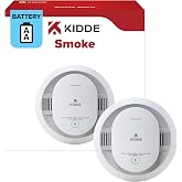 Kidde Smoke Detector, AA Battery-Powered, 20SDR, 1 Pack | LED Status Lights and Loud 85 dB Alarm, Ideal for Homes and Apartments