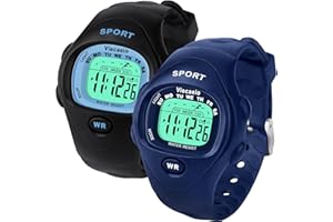 Viecaeio Kids Digital Outdoor Waterproof and Shockproof Multifunctional Sports Watch with Beautiful Gift Box for Boys and Girls Aged 3-8