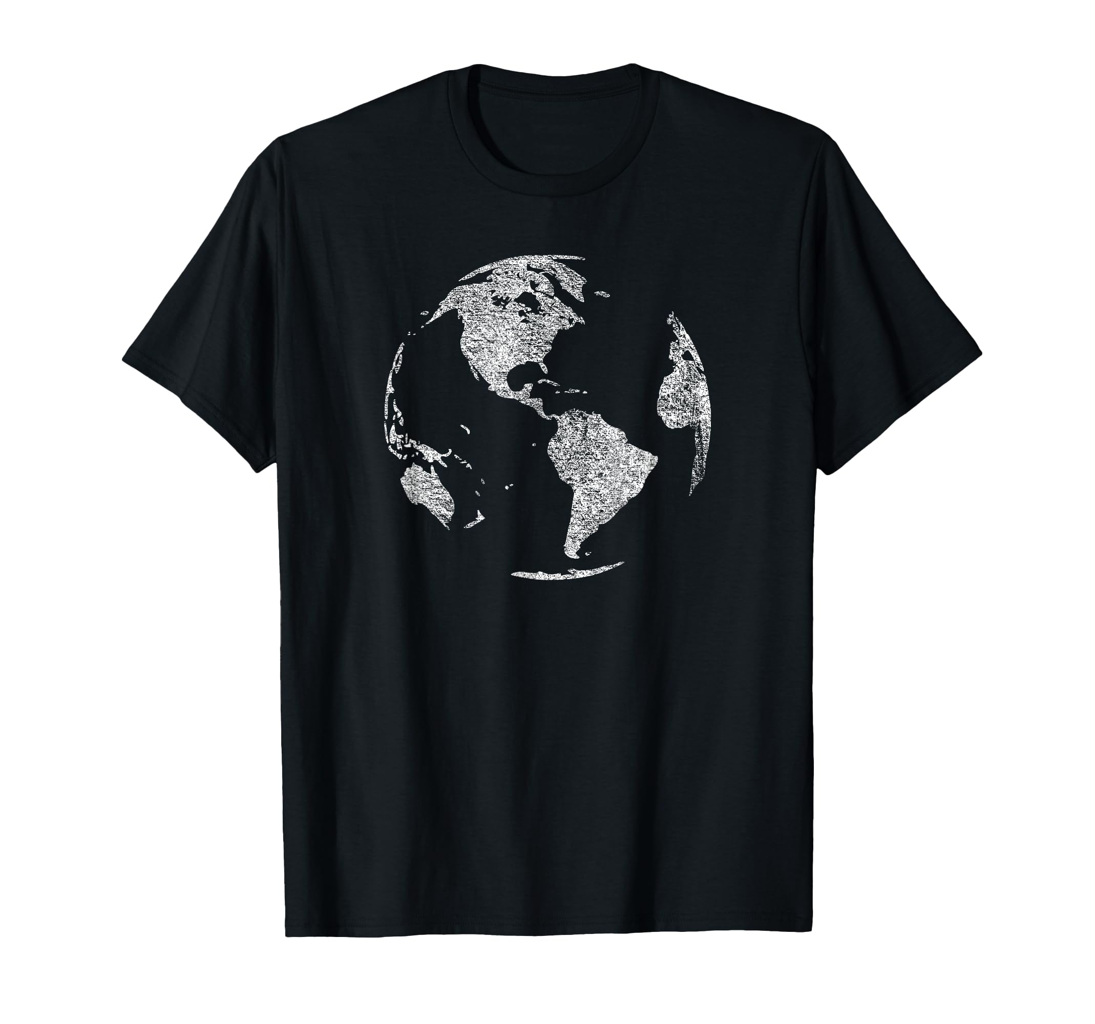 Photo 1 of GLOBE WORLD MAP TRAVEL TRAVELER PLANET EARTH T-SHIRT - M (BLUE)