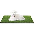 Artificial Grass, 39.4'' x19.7'' Dog Pee Pads, Professional Dog Potty Training Rug with Drainage Holes, Pet Turf Indoor Outdoor Flooring Fake Grass Doormat - Easy to Clean(19.7"x39.4")